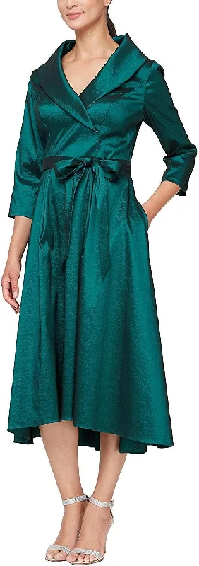 Empire - line wedding dresses with a ruffled skirt Alex Evenings AE8266632 Short Formal Dress Sale Empire - line wedding dresses with a ruffled skirt Alex Evenings AE8266632 Short Formal Dress Sale