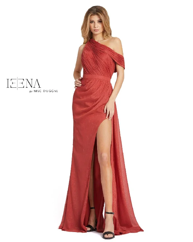 Sleeveless wedding dresses with a beaded belt Mac Duggal 49291 Long One Shoulder Prom Gown Sleeveless wedding dresses with a beaded belt Mac Duggal 49291 Long One Shoulder Prom Gown