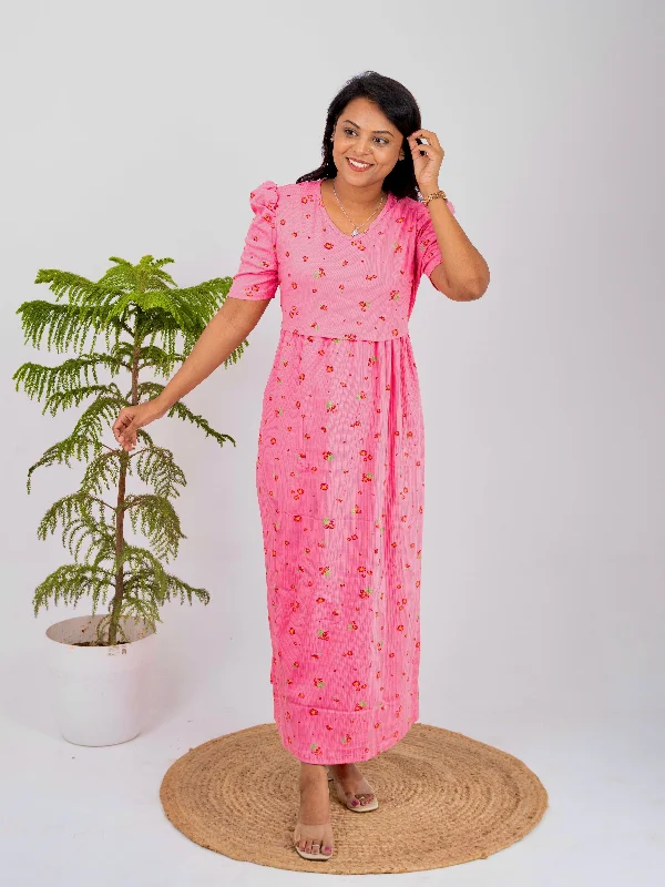 Maternity dress for a baby's first visit to the formal garden Maxi Candy Ribbed Dress( Samaya exclusive premium fabric ) Maternity dress for a baby's first visit to the formal garden Maxi Candy Ribbed Dress( Samaya exclusive premium fabric )