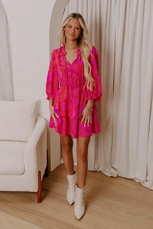 Mini dresses with bow accents for a sweet look Stay Sweet Floral Mini Dress