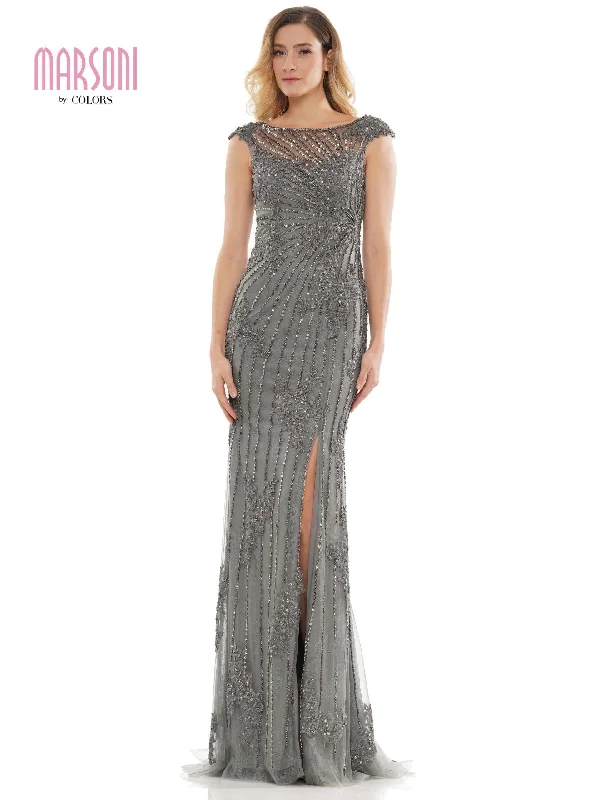 Vintage - themed wedding dresses with pearl accents Marsoni Long Cap Sleeve Formal Beaded Dress Sale Vintage - themed wedding dresses with pearl accents Marsoni Long Cap Sleeve Formal Beaded Dress Sale