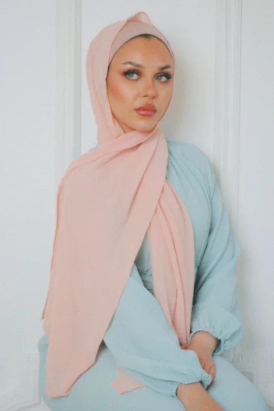 oversized women cardigan for a trendy and cozy lookLaila Matching Chiffon Hijab Set- Light Pink oversized women cardigan for a trendy and cozy lookLaila Matching Chiffon Hijab Set- Light Pink