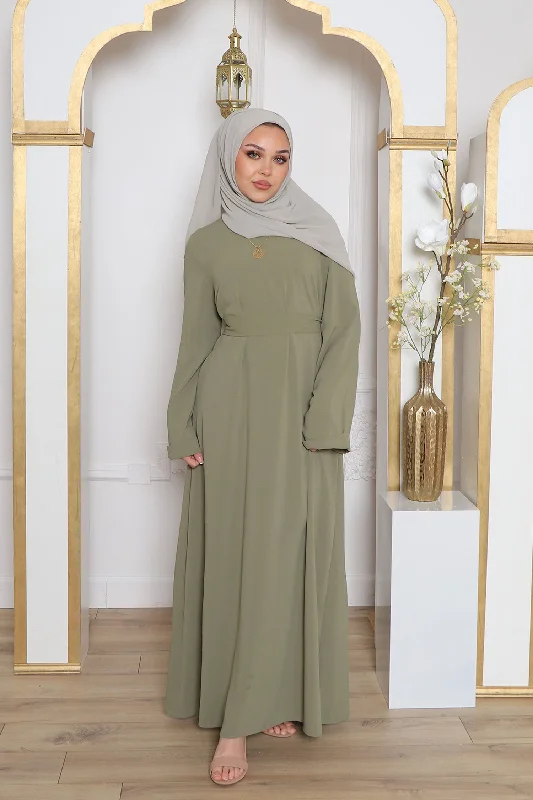 lightweight women cardigan for spring and fallNila Linen Essential Abaya- Sage Green lightweight women cardigan for spring and fallNila Linen Essential Abaya- Sage Green