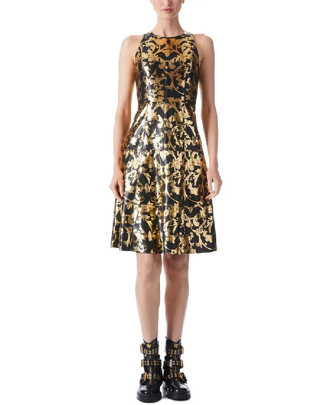 Long - Sleeve Women Dress in Velvet for a Luxurious Winter Look Long - Sleeve Women Dress in Velvet for a Luxurious Winter Look alice + olivia Leandra Midi Dress