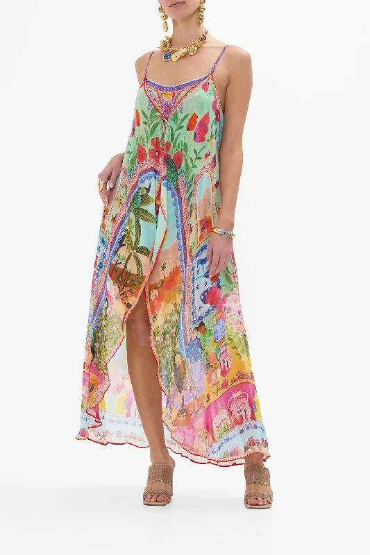 A - line midi dresses with floral prints for spring brunchesMINI DRESS WITH LONG OVERLAY QUEENS OF CREATION A - line midi dresses with floral prints for spring brunchesMINI DRESS WITH LONG OVERLAY QUEENS OF CREATION