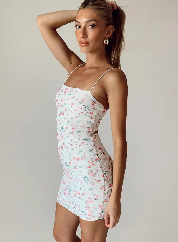 Holloway Wishes Mini Dress White Floral